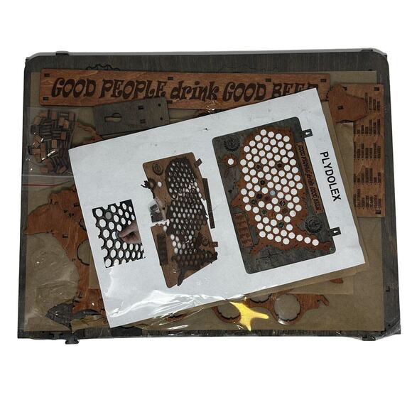 Plydolex Wooden United States Beer 98 Cap Holder Map Grey 19 x 26 inches - Picture 1 of 5